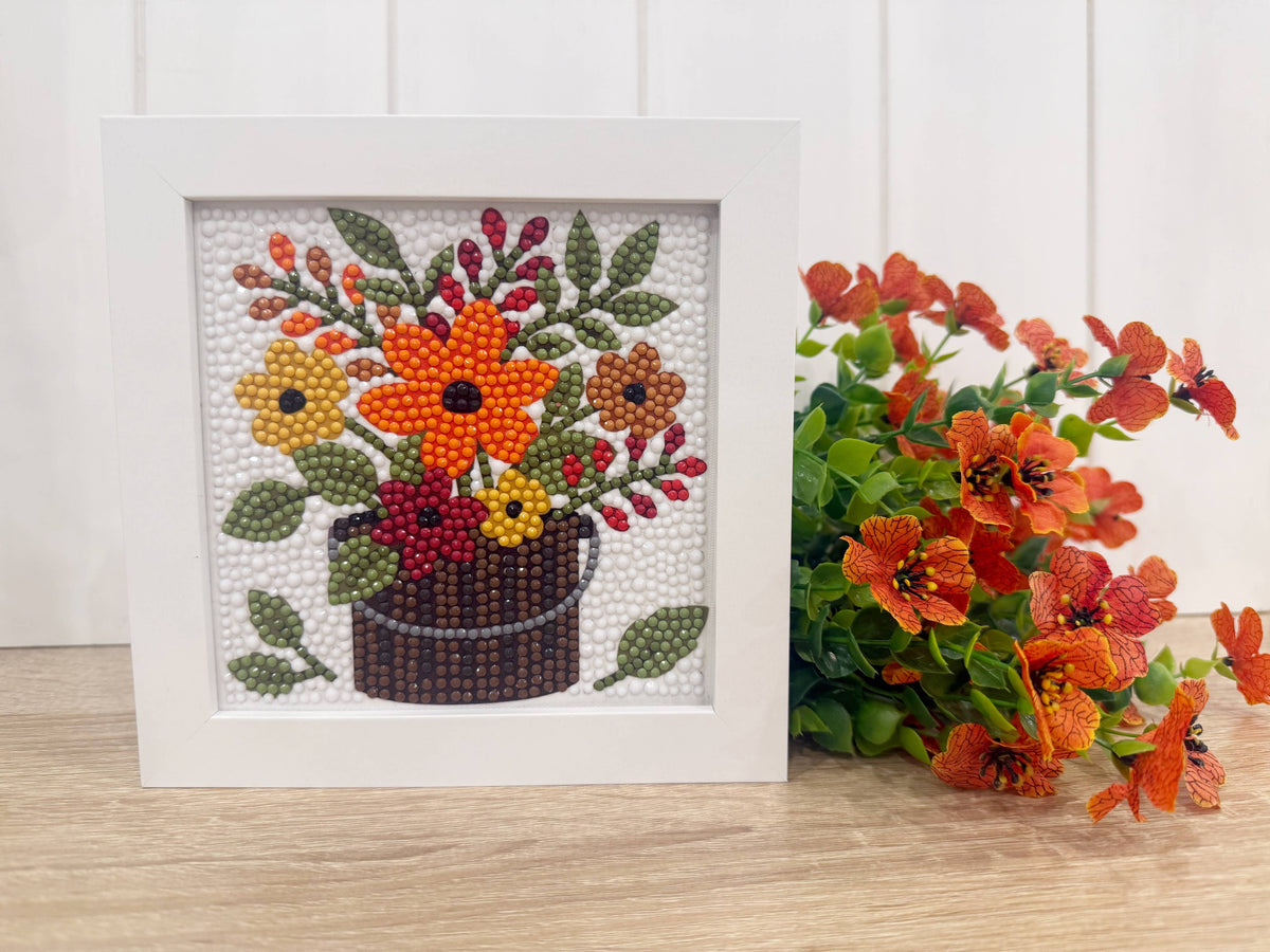 Diamond Art - Fall Flower Bucket