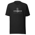 Heathered Black t-shirt with white "EverGrace Coffee" text and a coffee bean logo on a white background