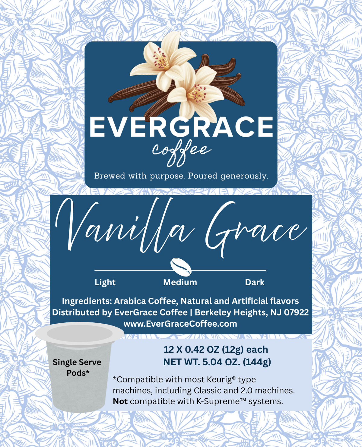 Vanilla Grace Single Serve Pods