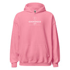 EverGrace Coffee Unisex Hoodie with Flora design in azalea, front view