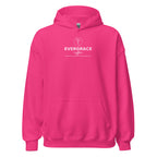 EverGrace Coffee Unisex Hoodie with Flora design in heliconia, front view