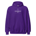 EverGrace Coffee Unisex Hoodie with Flora design in purple, front view